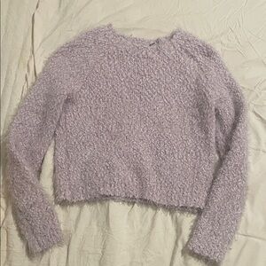 ✨ 3 for $20 Bundle Deal ✨ Freshman Lilac Textured Crew Neck Sweater